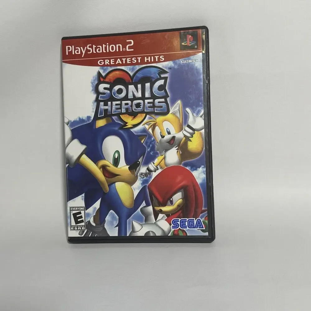 Sony PlayStation 2 Sonic Heroes Sega Greatest Hits With Manual Rated E